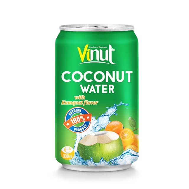 330ml Canned Coconut water with Kumquat juice
